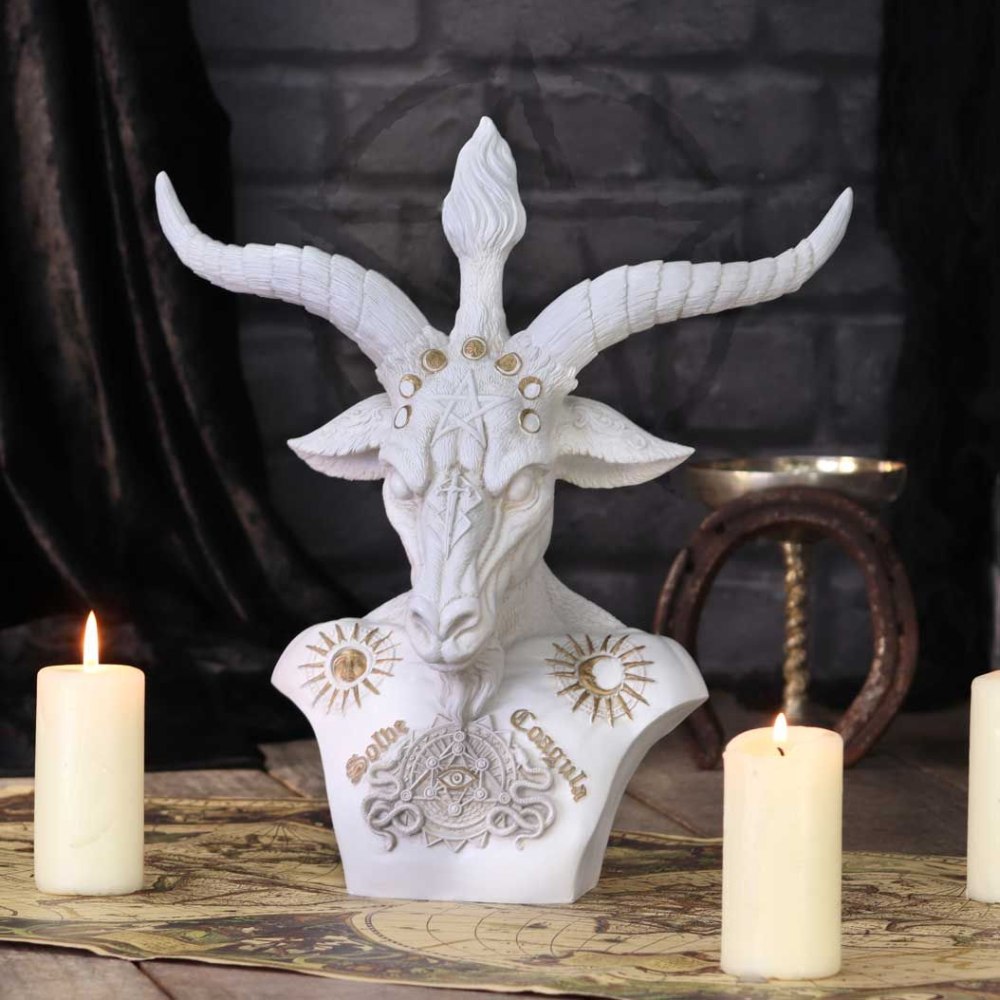 Nemesis Now - Baphomet Bust Figurine - Blanc